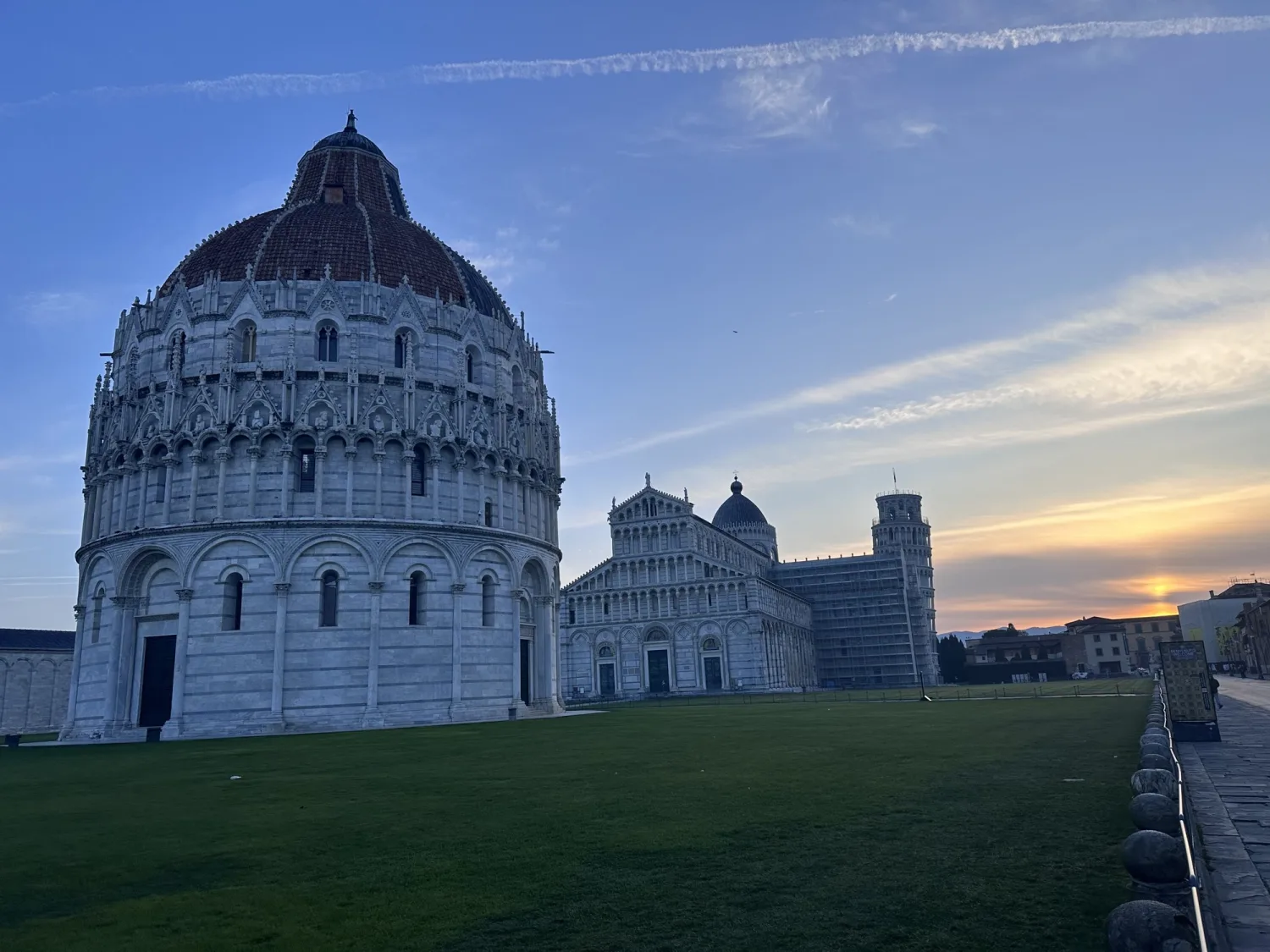 Západ slunce Pisa 