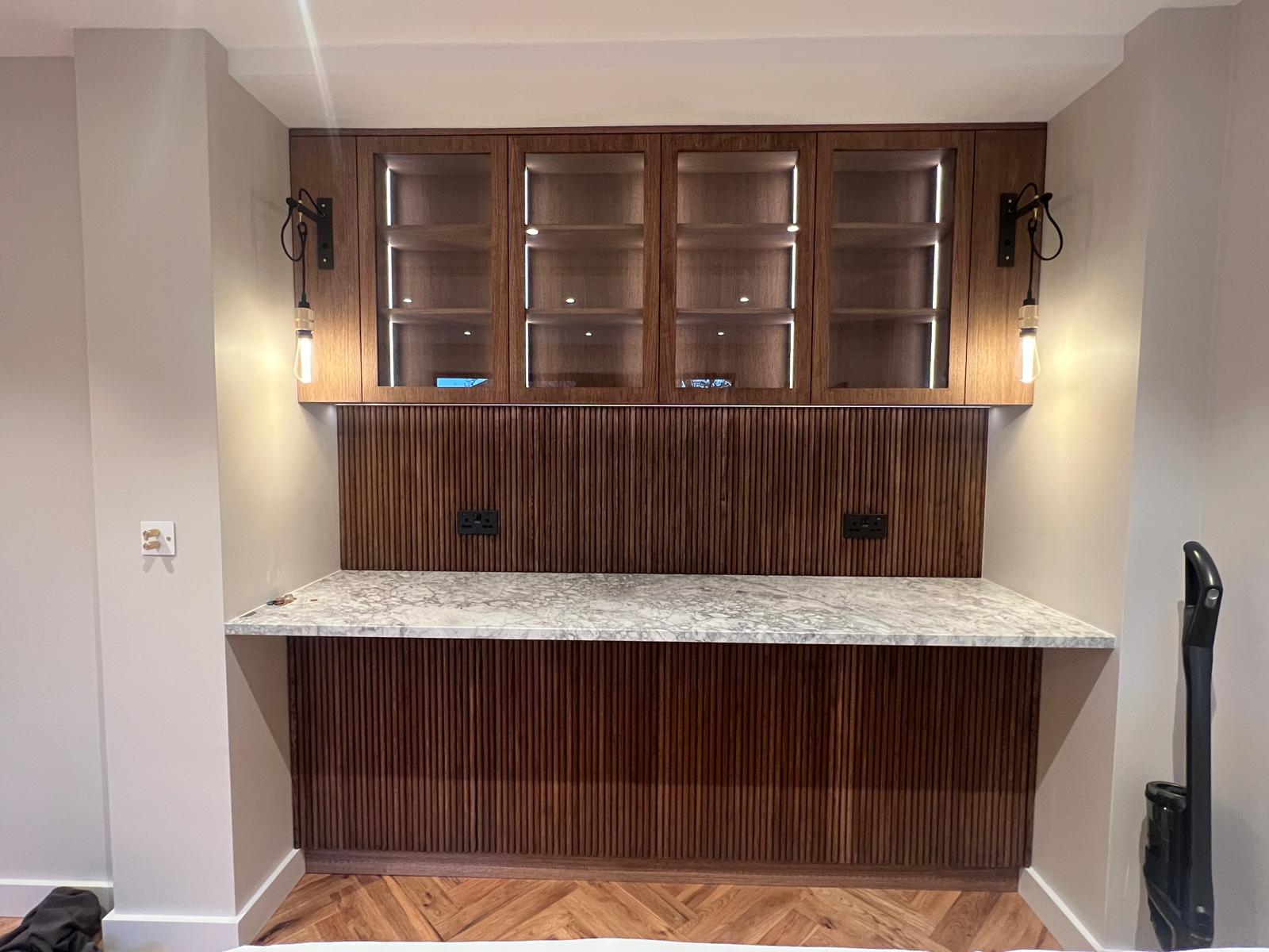 Bespoke bar area, Stanmore