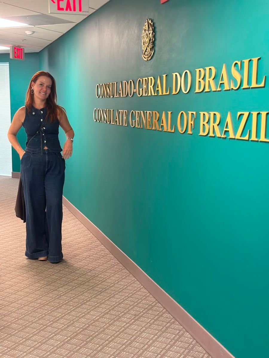 Andrea Eboli no Consulado-Geral do Brasil