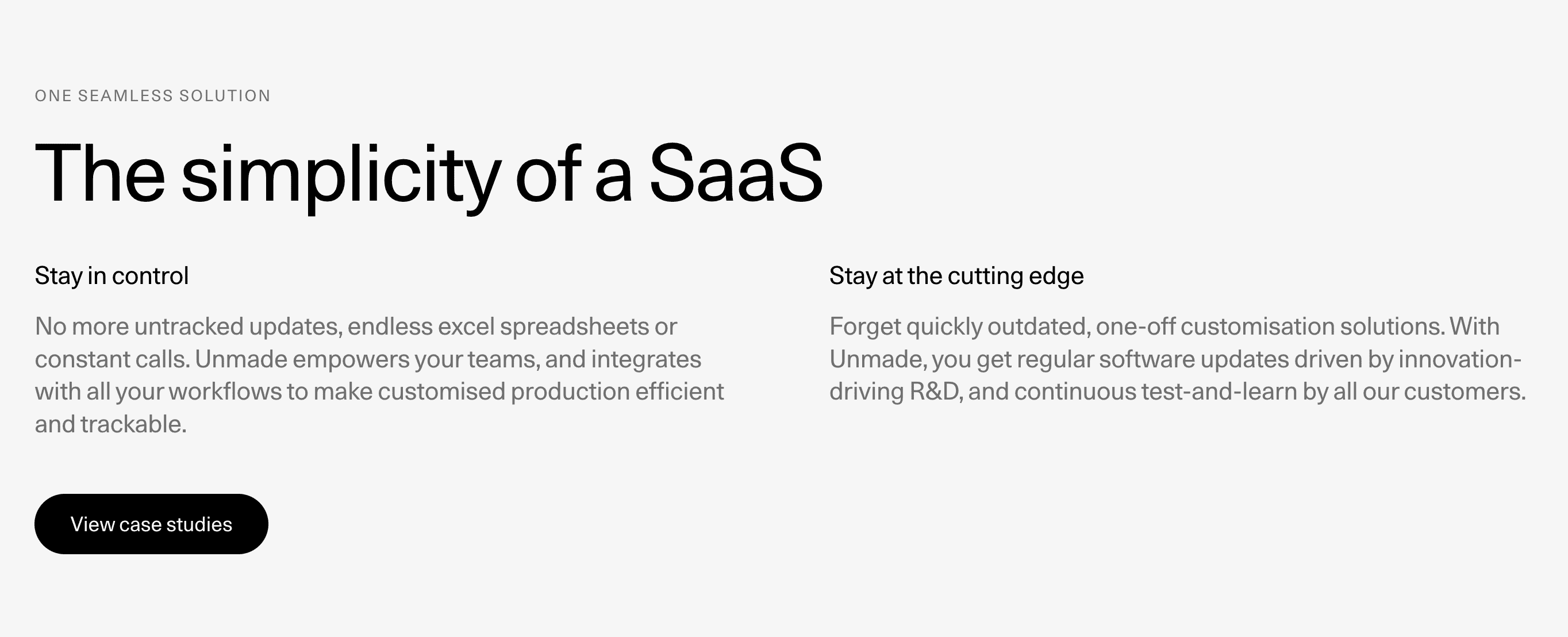 Unmade