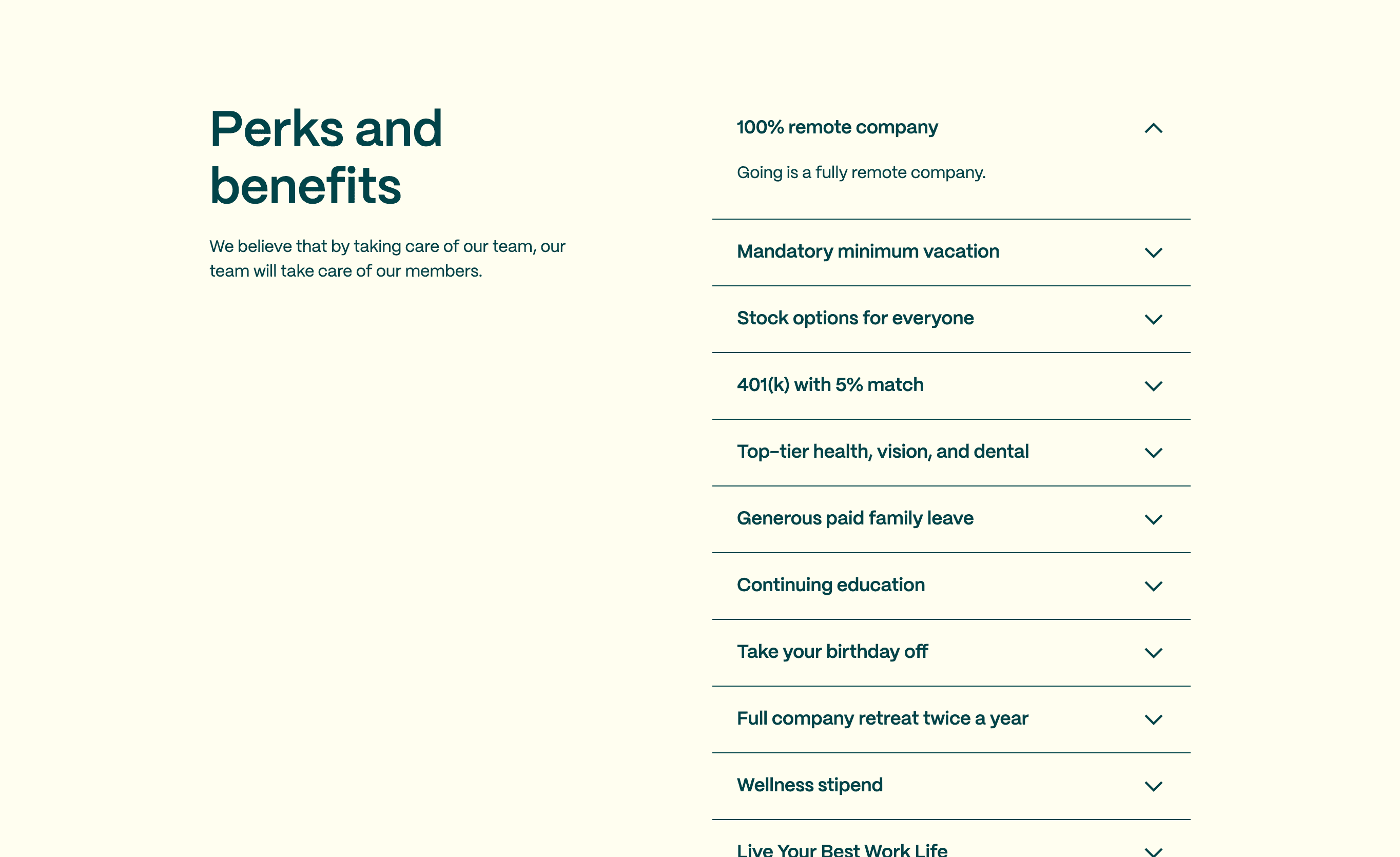 Going