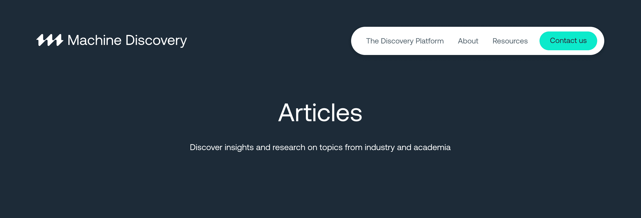 Machine Discovery