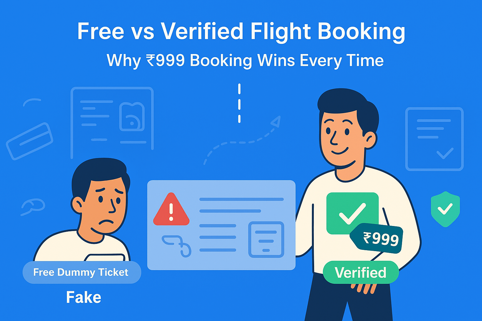 Why Most Indians Get Visa Rejected for Free Dummy Tickets : How a ₹999 Verified Booking Can Save Your Schengen Visa