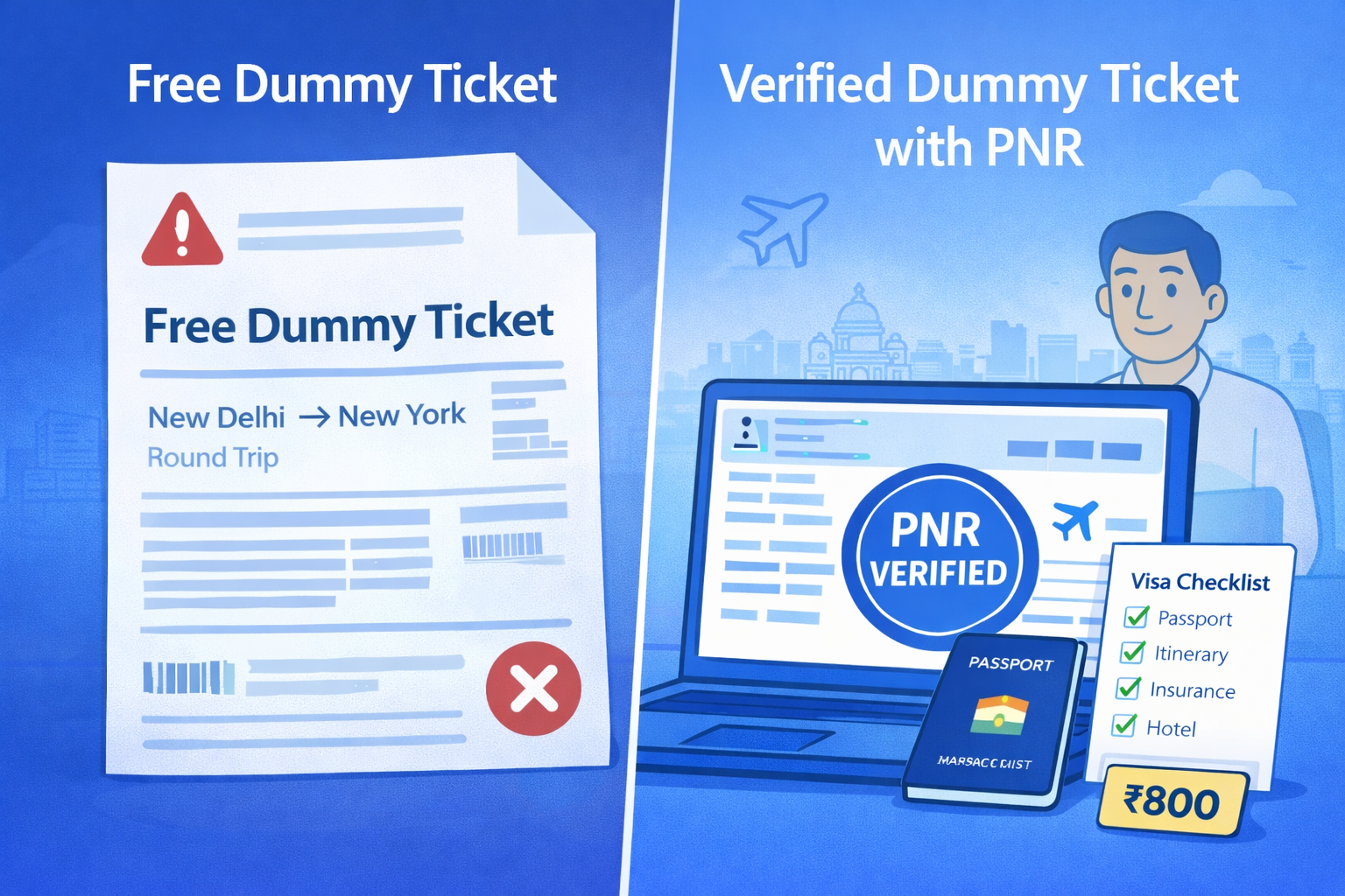 Free Dummy Ticket for Visa: Safe Options for 2026
