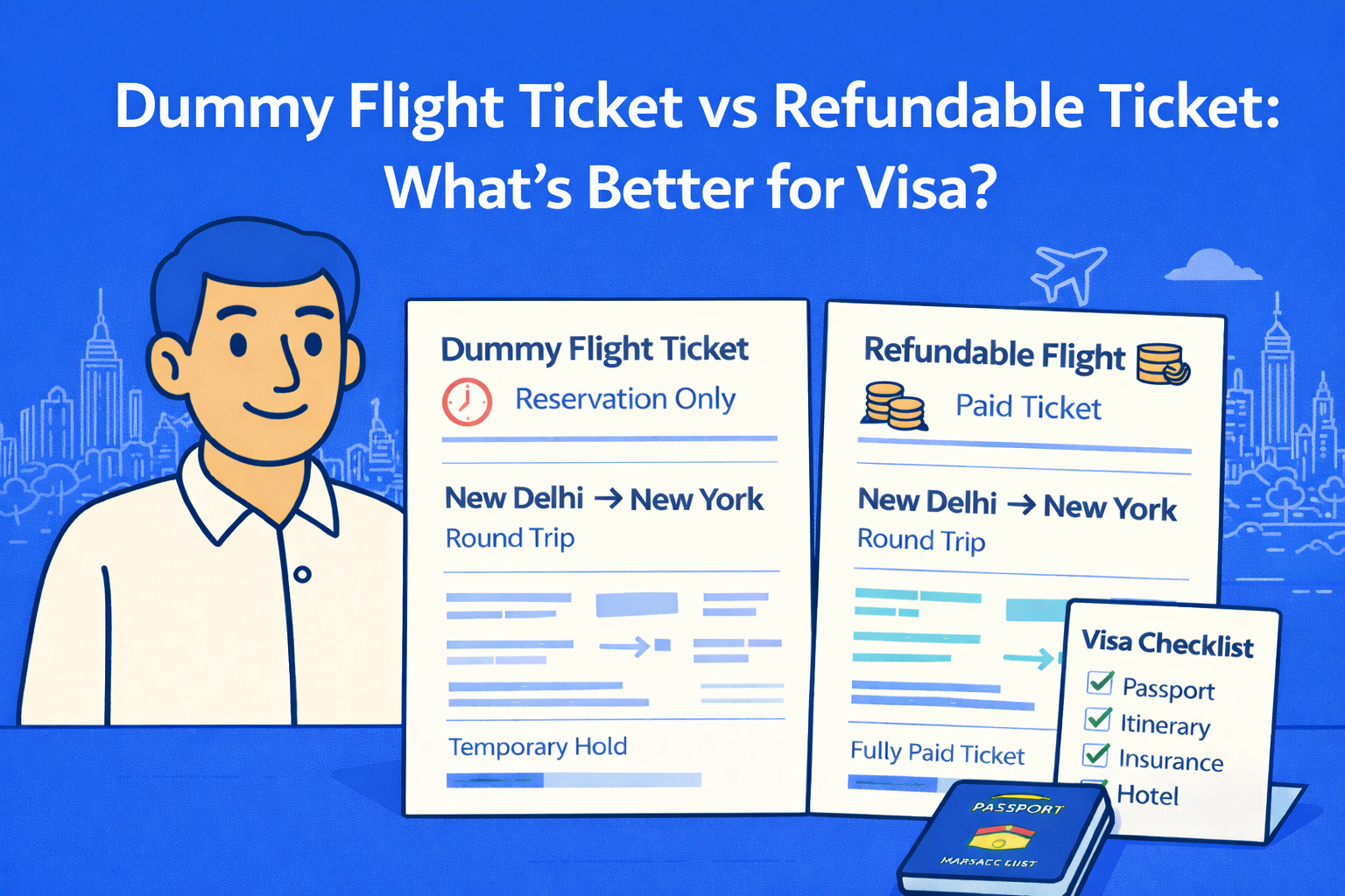 Dummy Flight Ticket vs Refundable Ticket: Which Is Better for Your Visa?