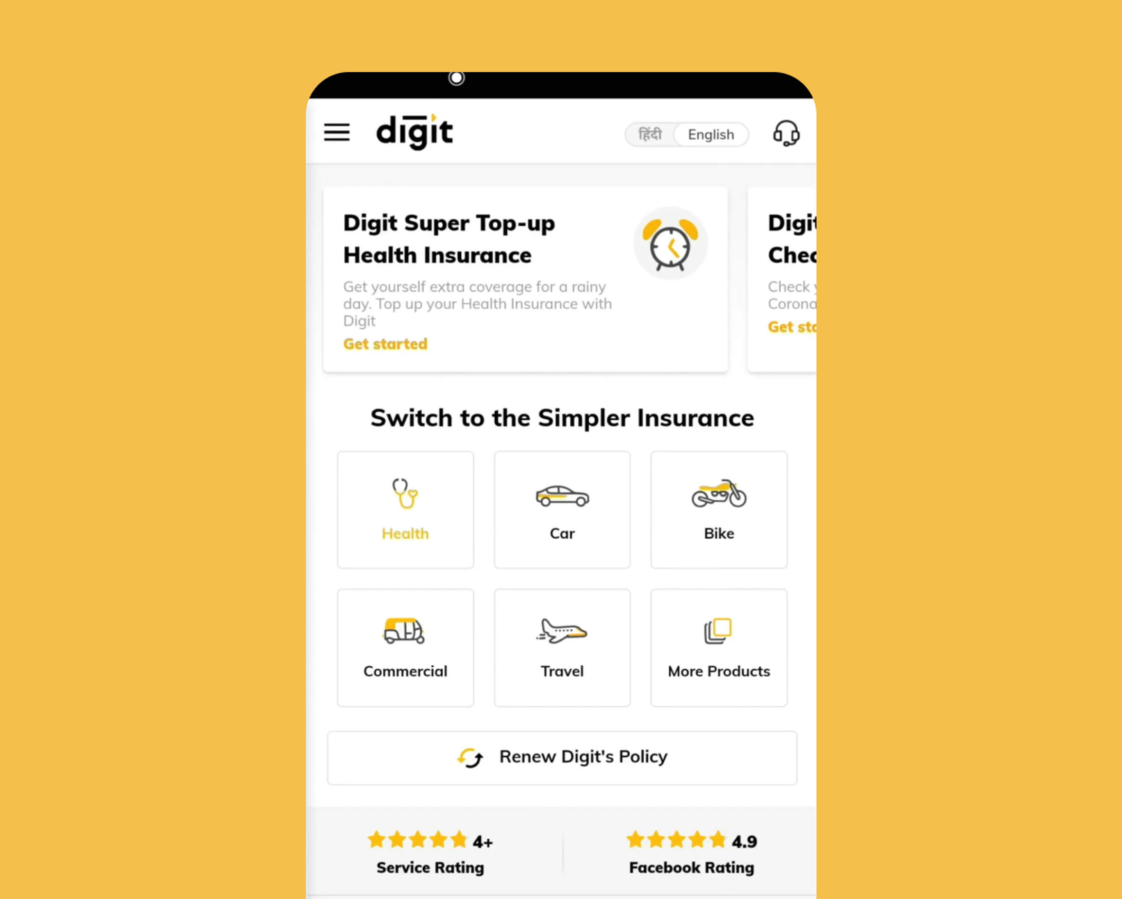 Digit Insurance-Buying an insurance
