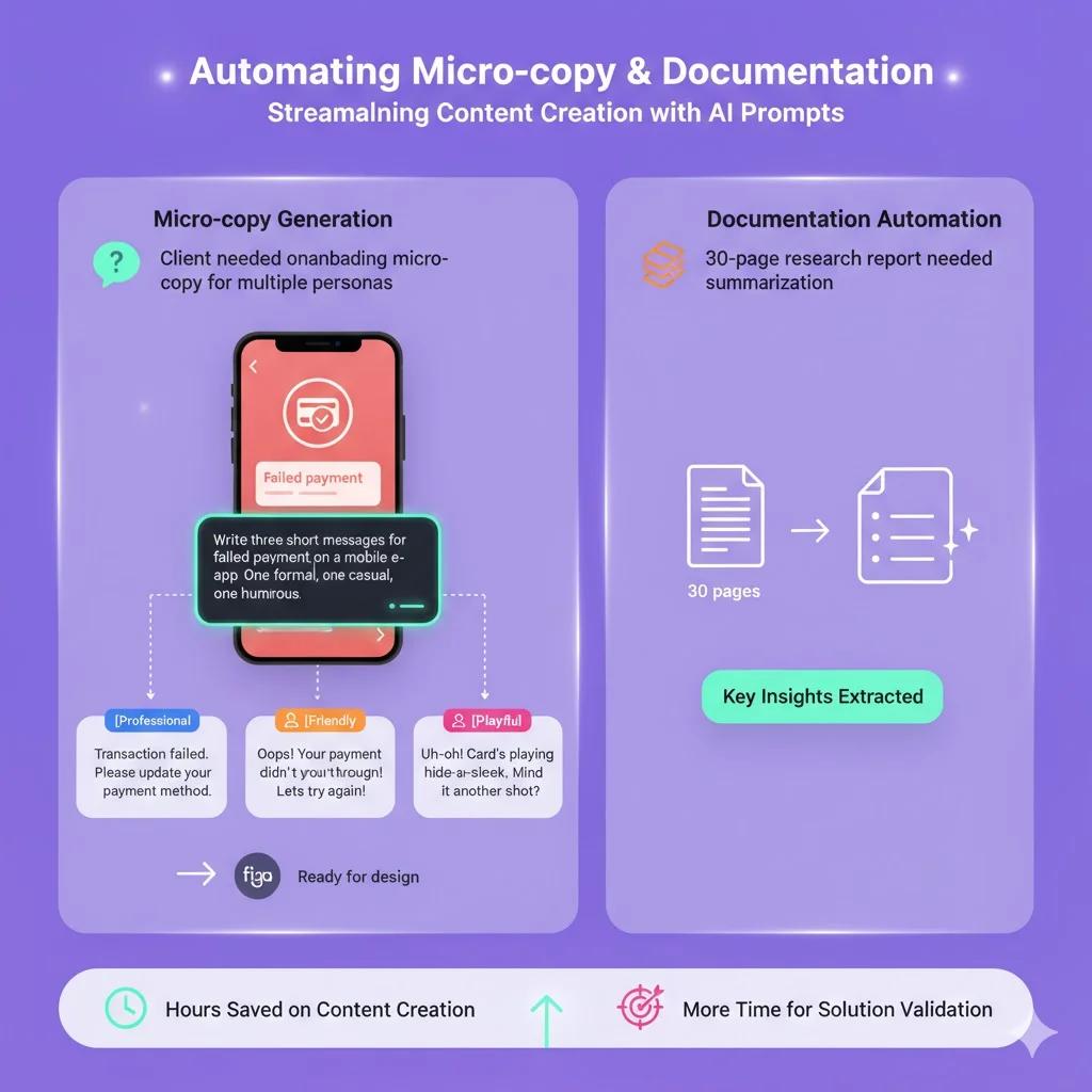 Automating micro‑copy and documentation