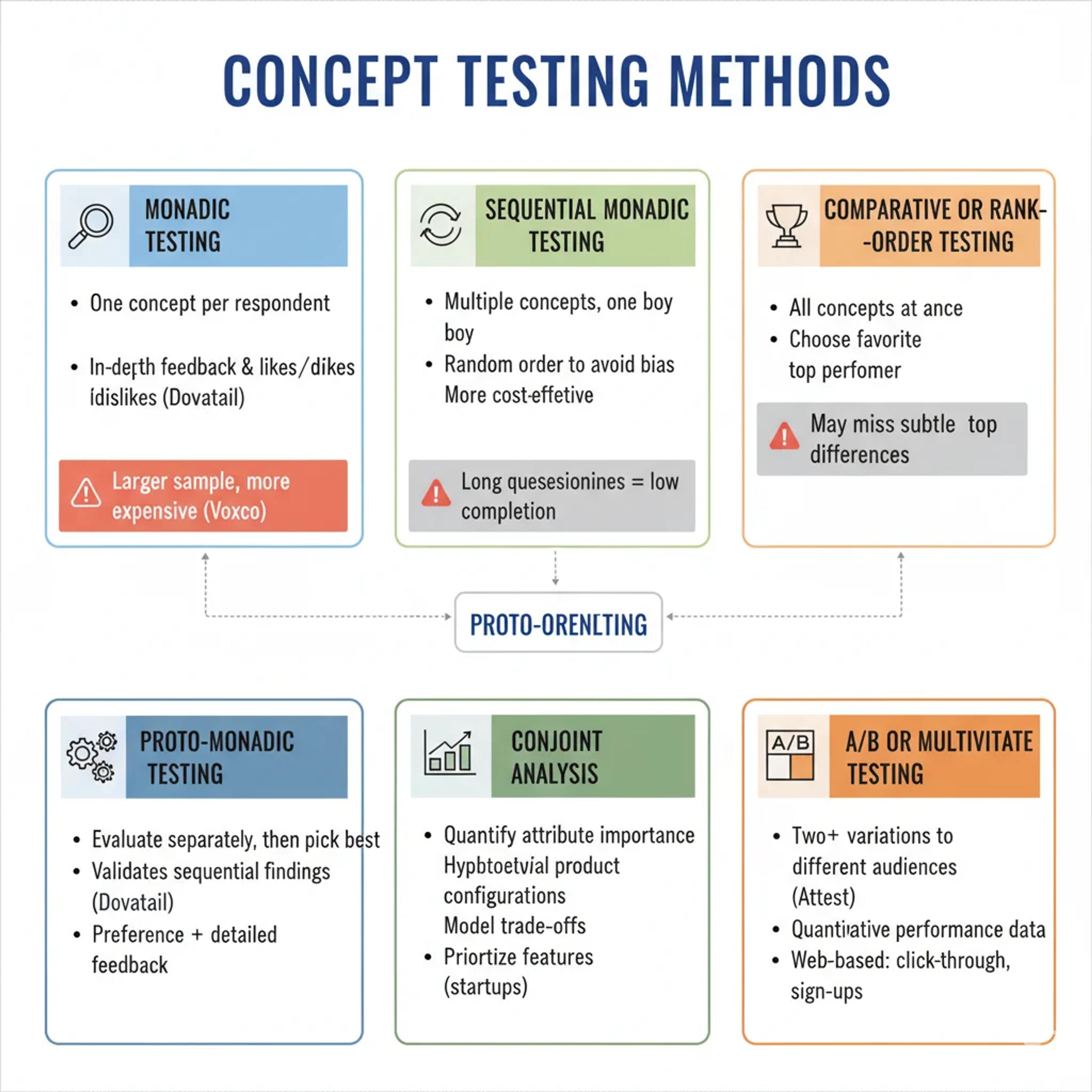 Methods for concept testing