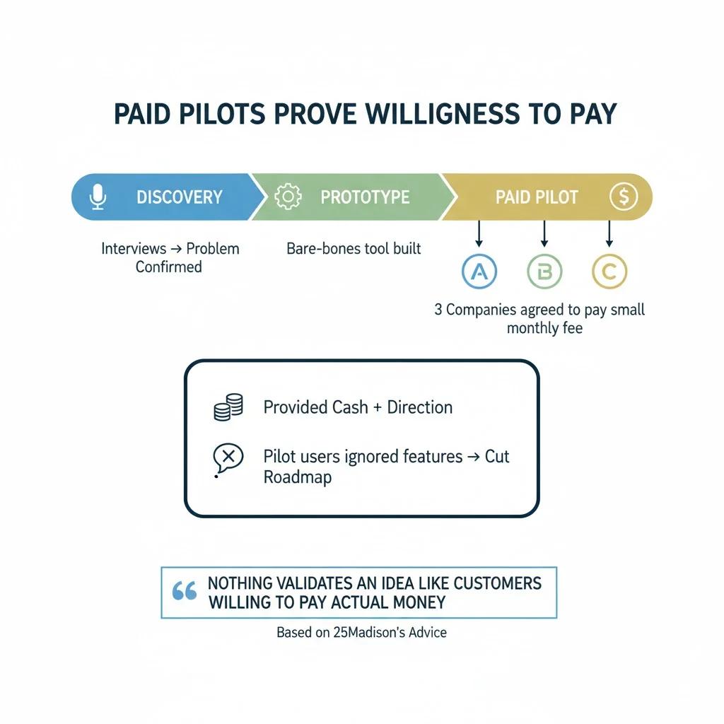 Paid pilots prove willingness to pay