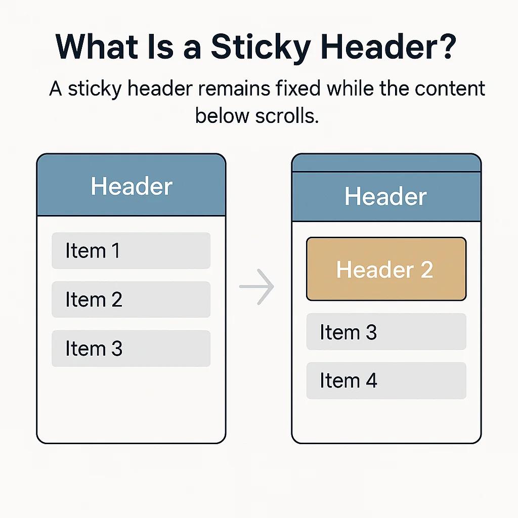 What Is a Sticky Header?