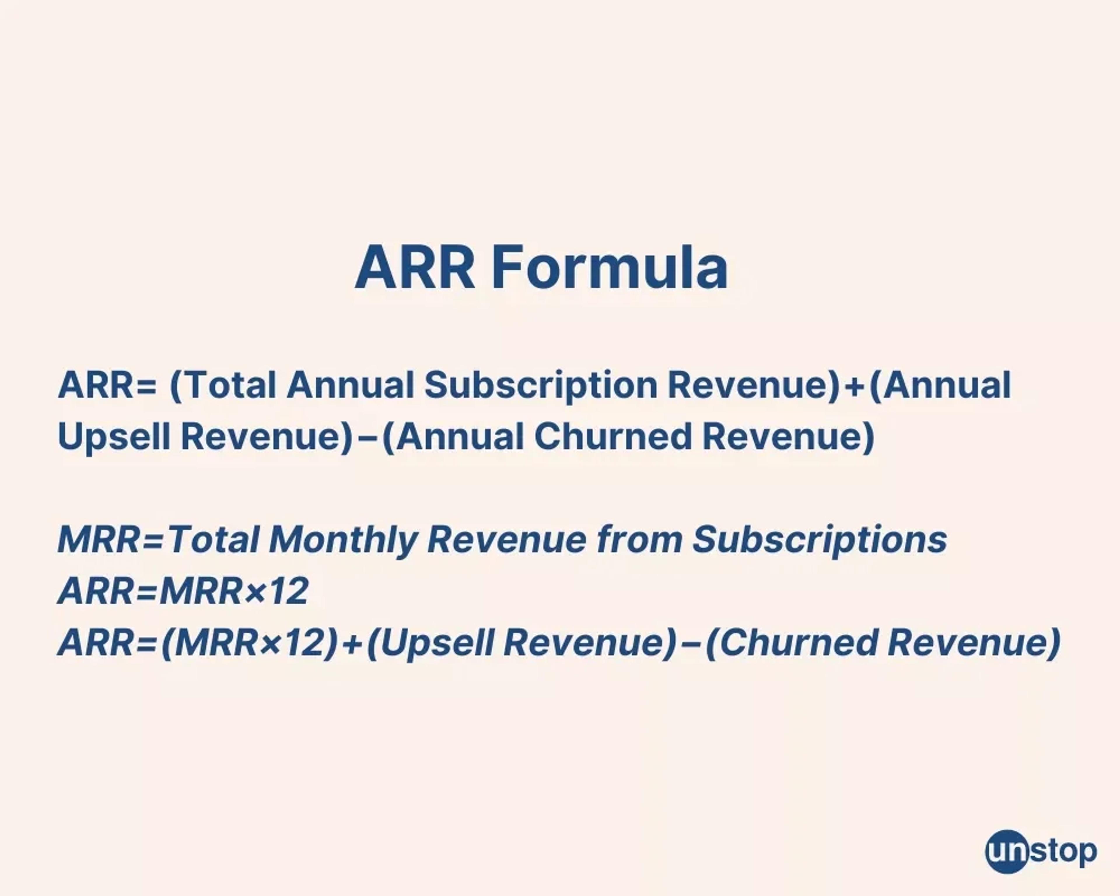What is ARR?