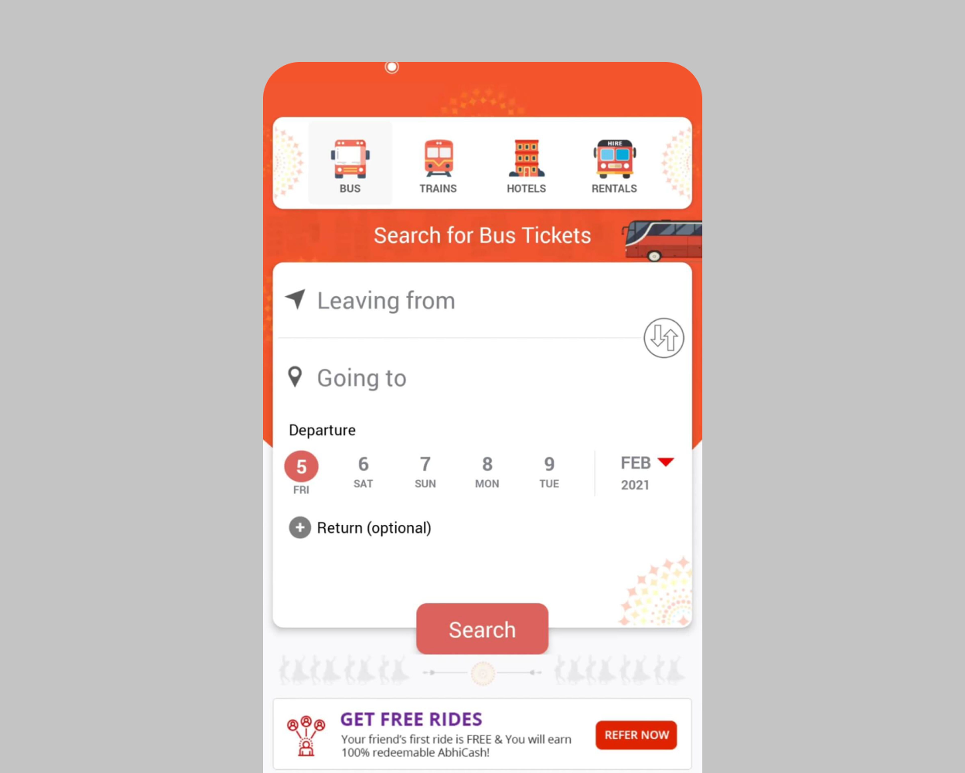 AbhiBus-Booking a bus