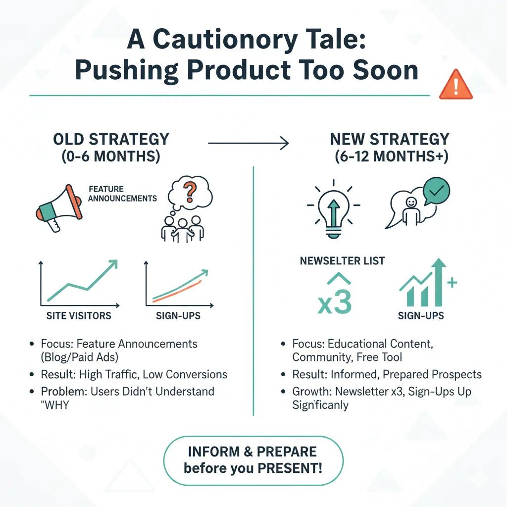 A cautionary tale: pushing product too soon