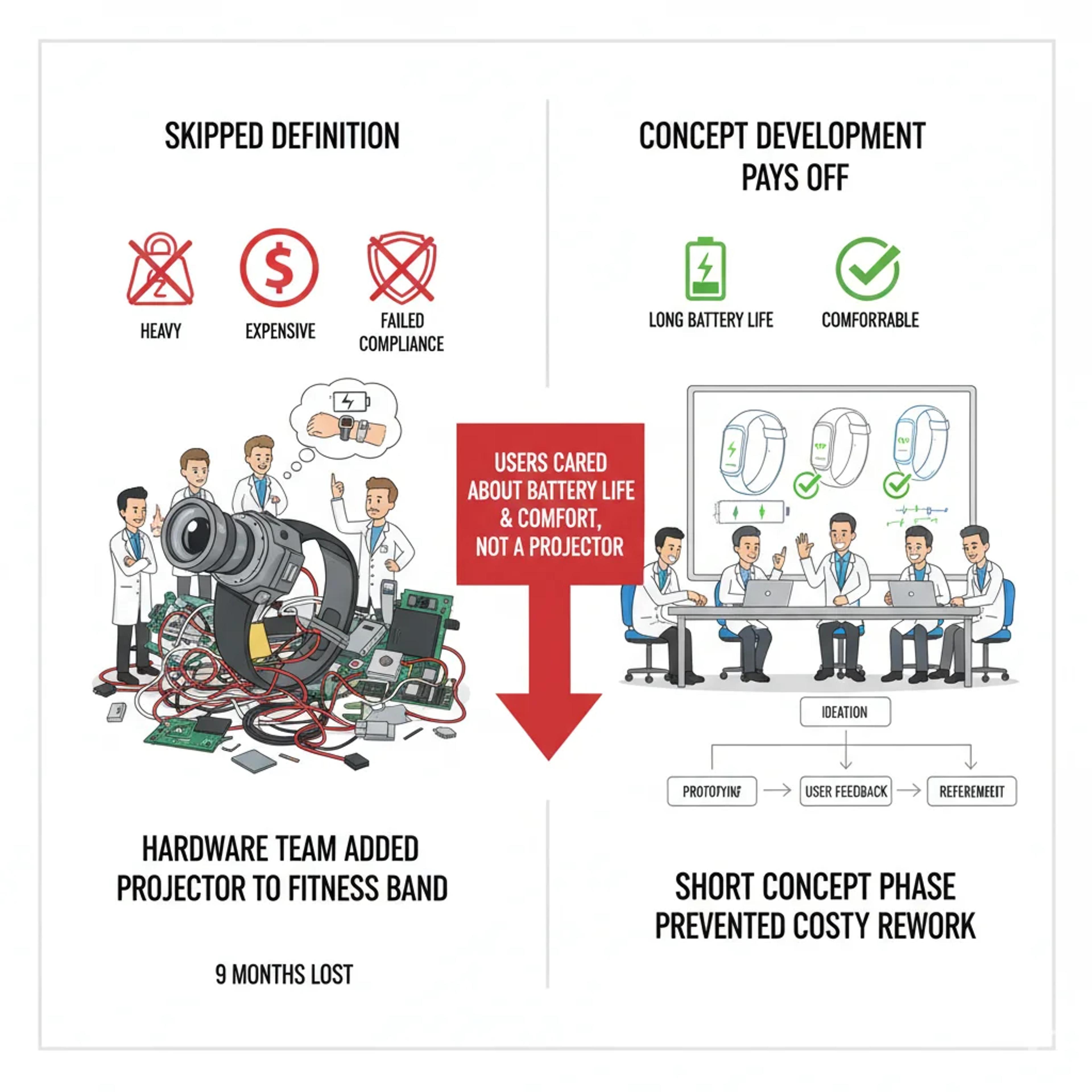 A hardware team that skipped definition