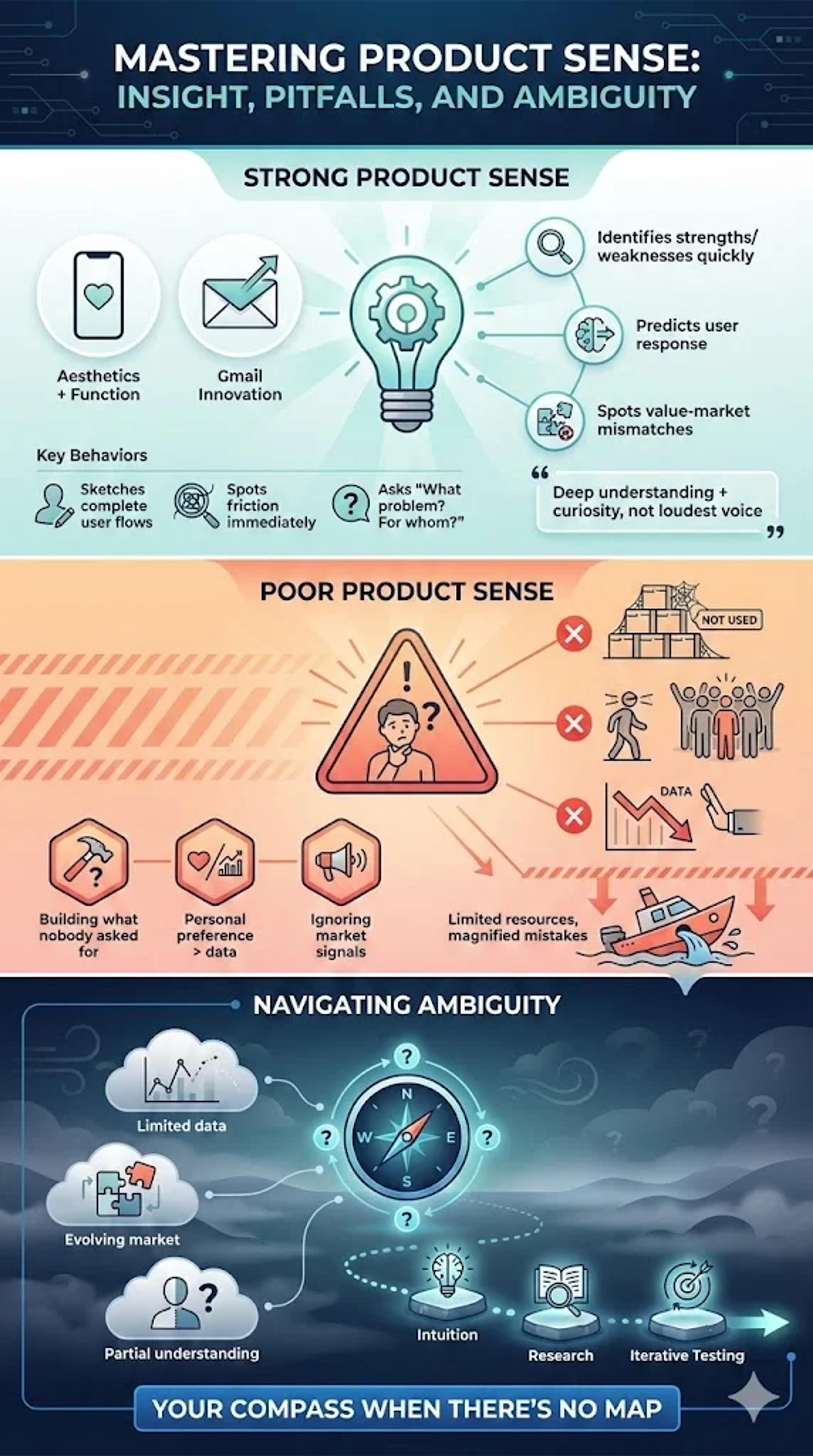How product sense appears in practice