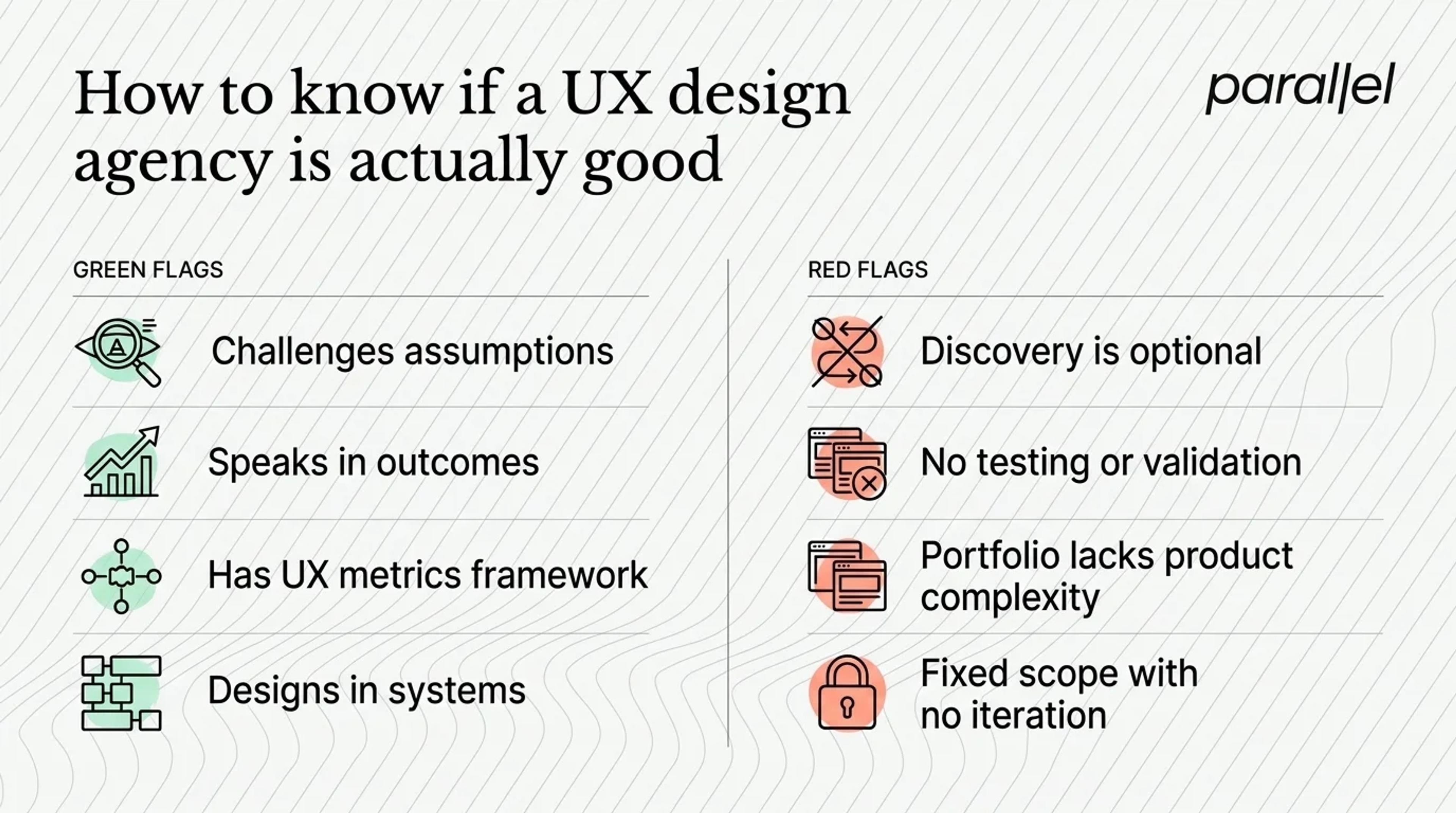 How to Know If a UX Design Agency Is Actually Good: Red Flags and Green Flags