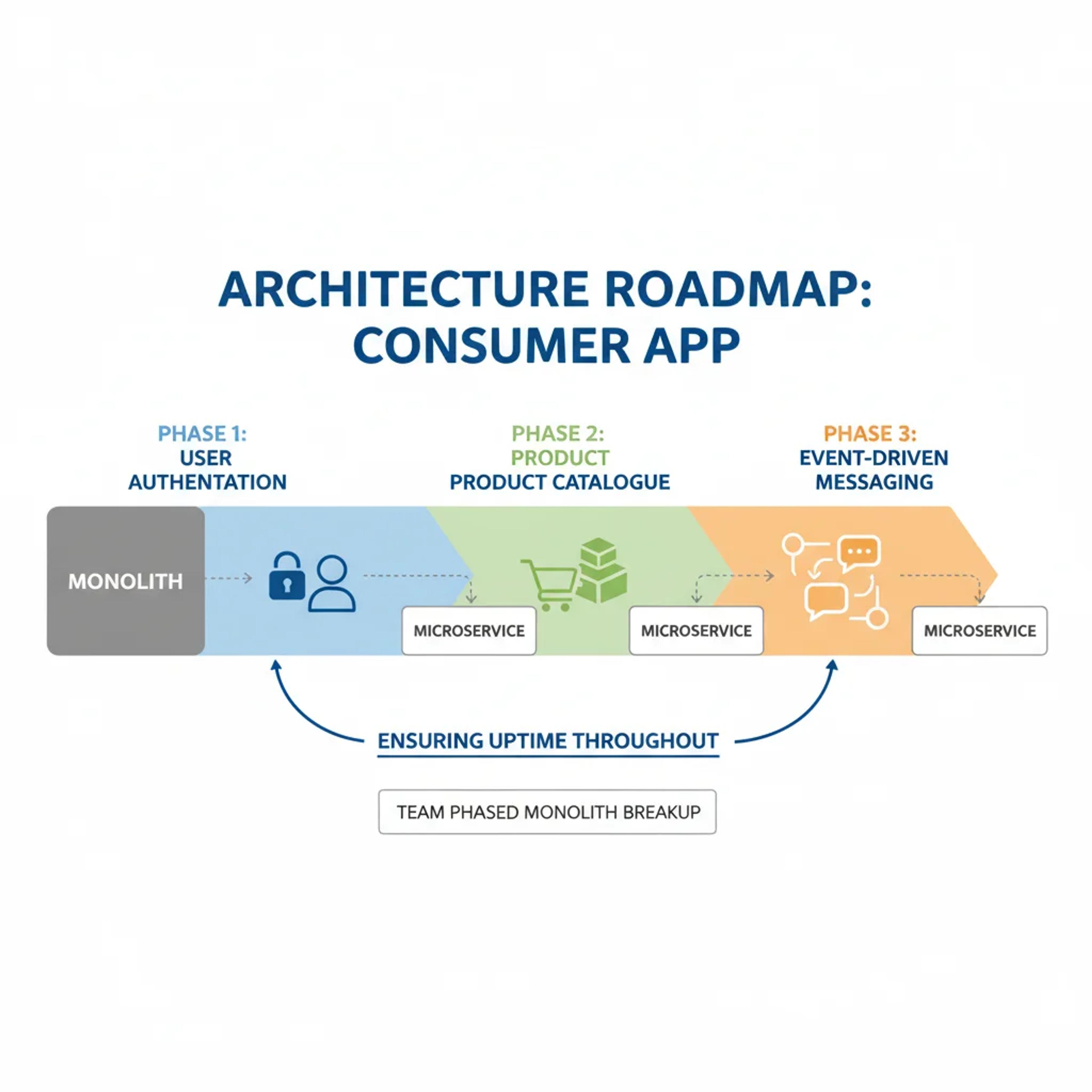 Architecture roadmap for a consumer app