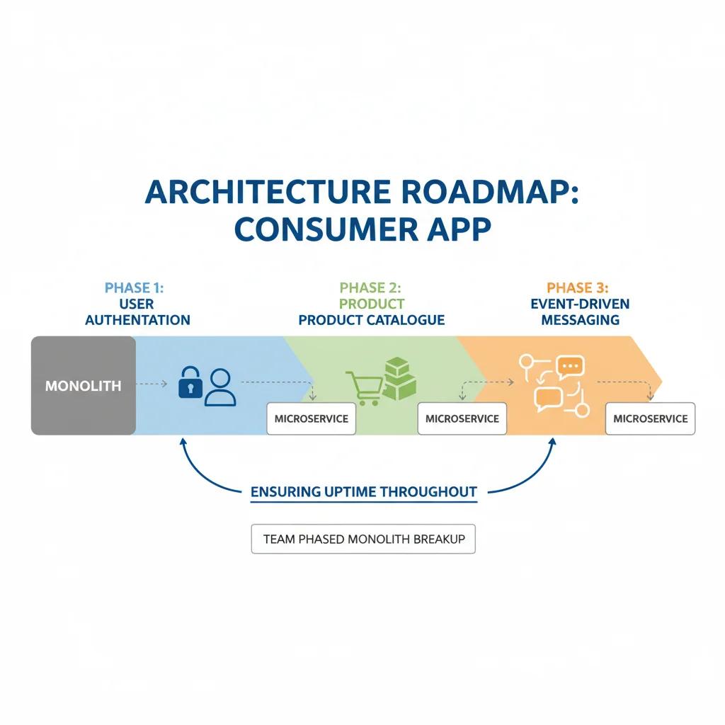 Architecture roadmap for a consumer app