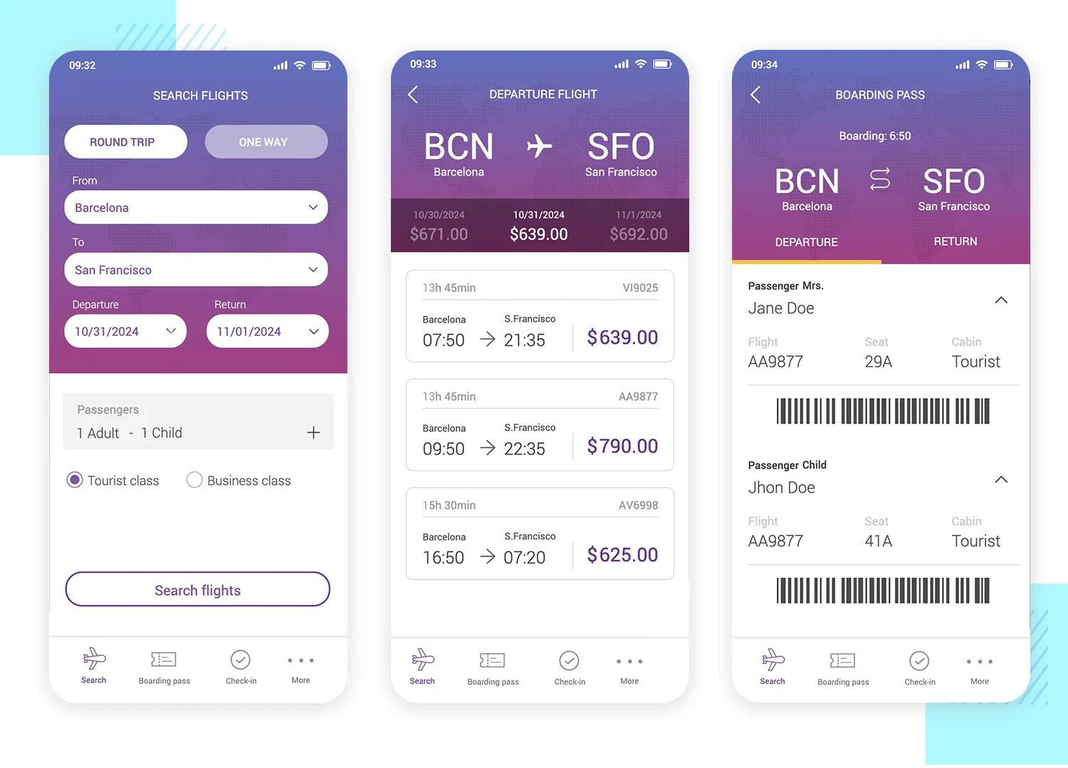 High‑fidelity prototypes