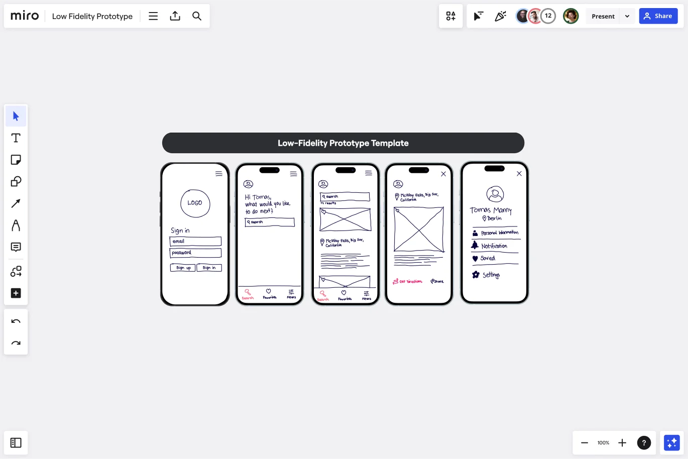 What is a low fidelity prototype