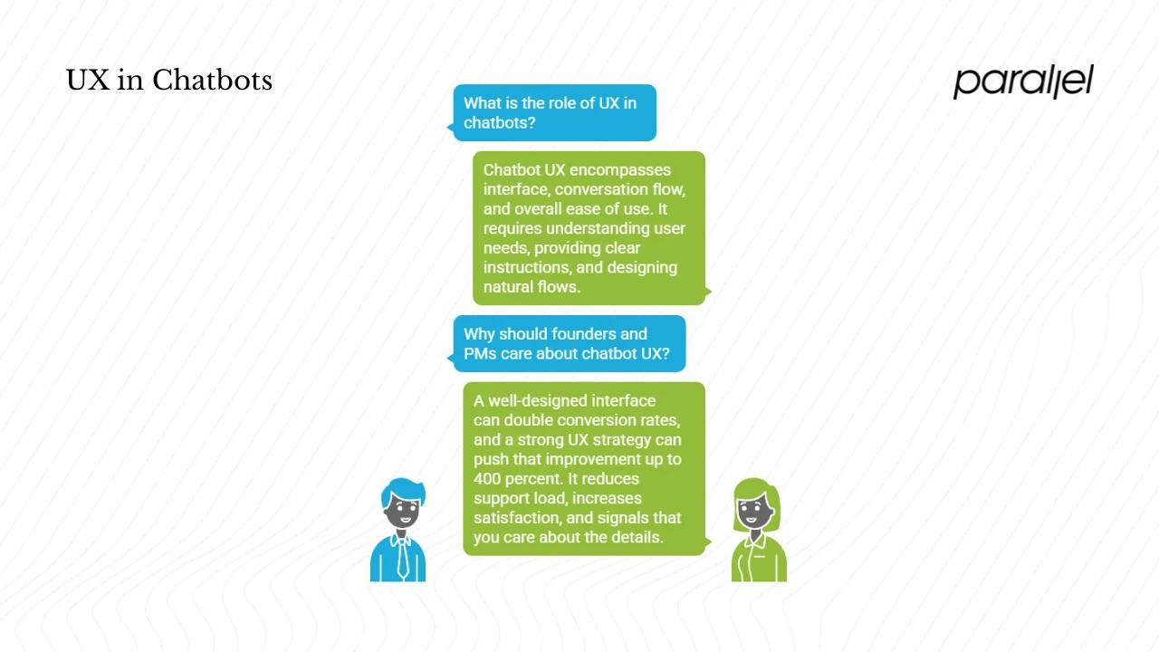 What is the role of UX in chatbots?