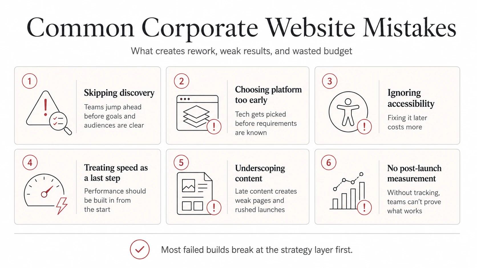 Common Mistakes in Corporate Website Development