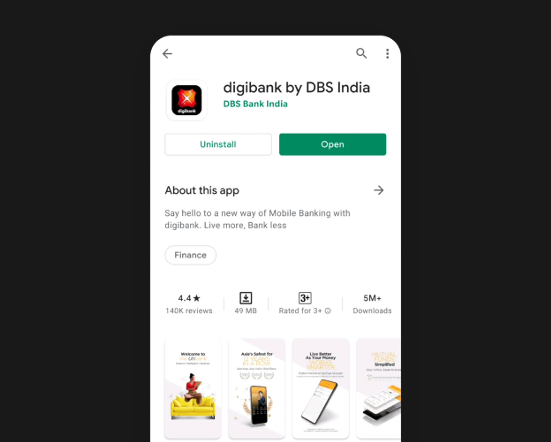 Digibank by DBS-Onboarding & Opening an account