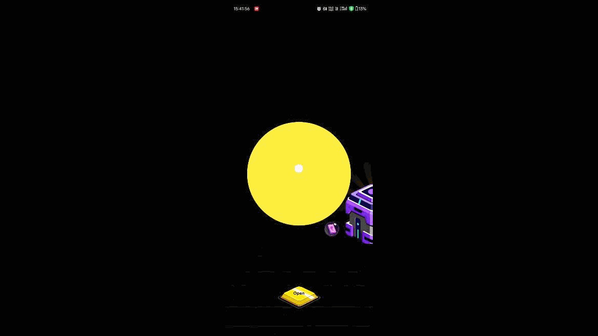 Reward Revel animation of CRED app