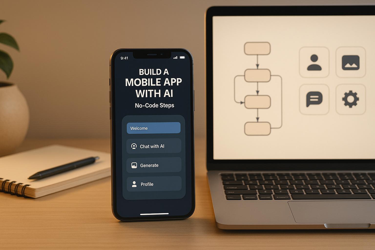 How to Build a Mobile App with AI: No-Code Steps