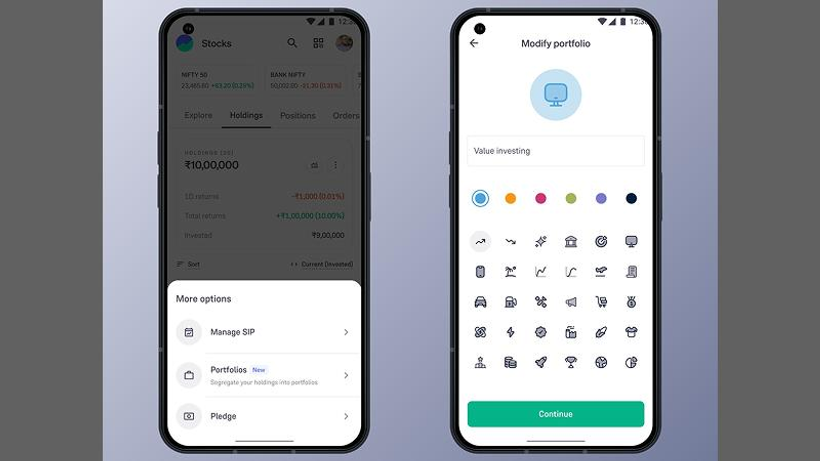 Fintech app bottom sheet using explanatory copy to encourage feature adoption.