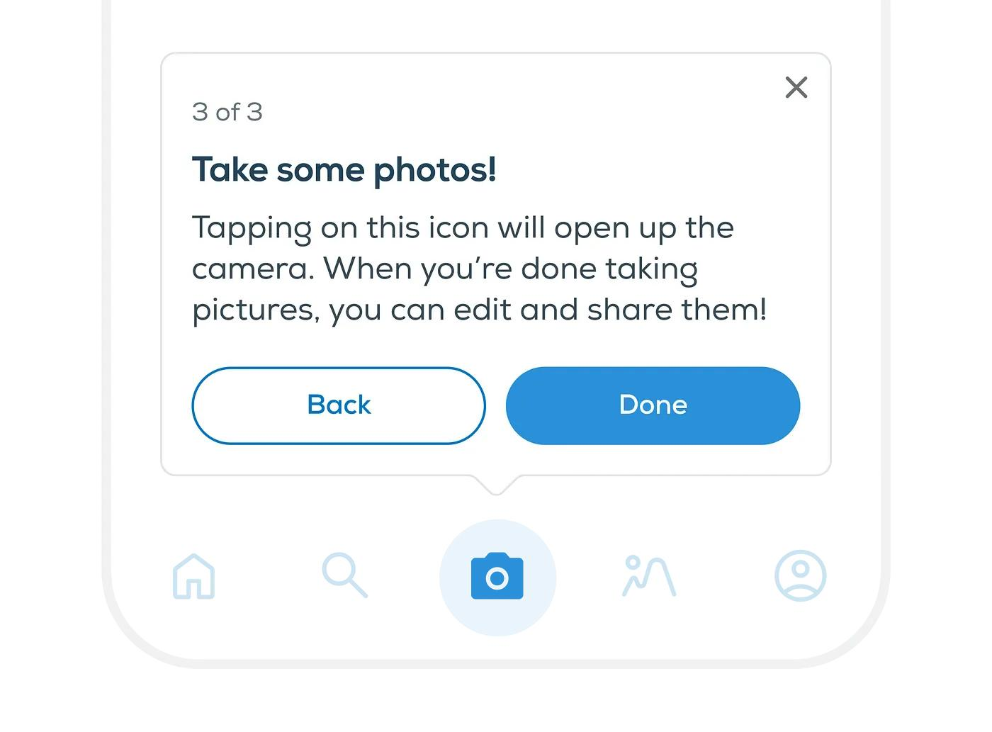 Different onboarding UI patterns including spotlight overlays, coach marks, checklists, and tooltips.