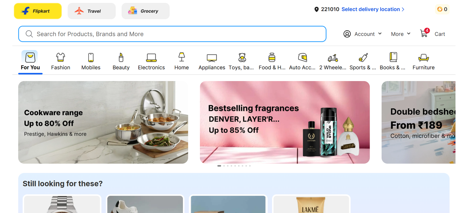 Flipkart promotional notification highlighting a limited-time sale.