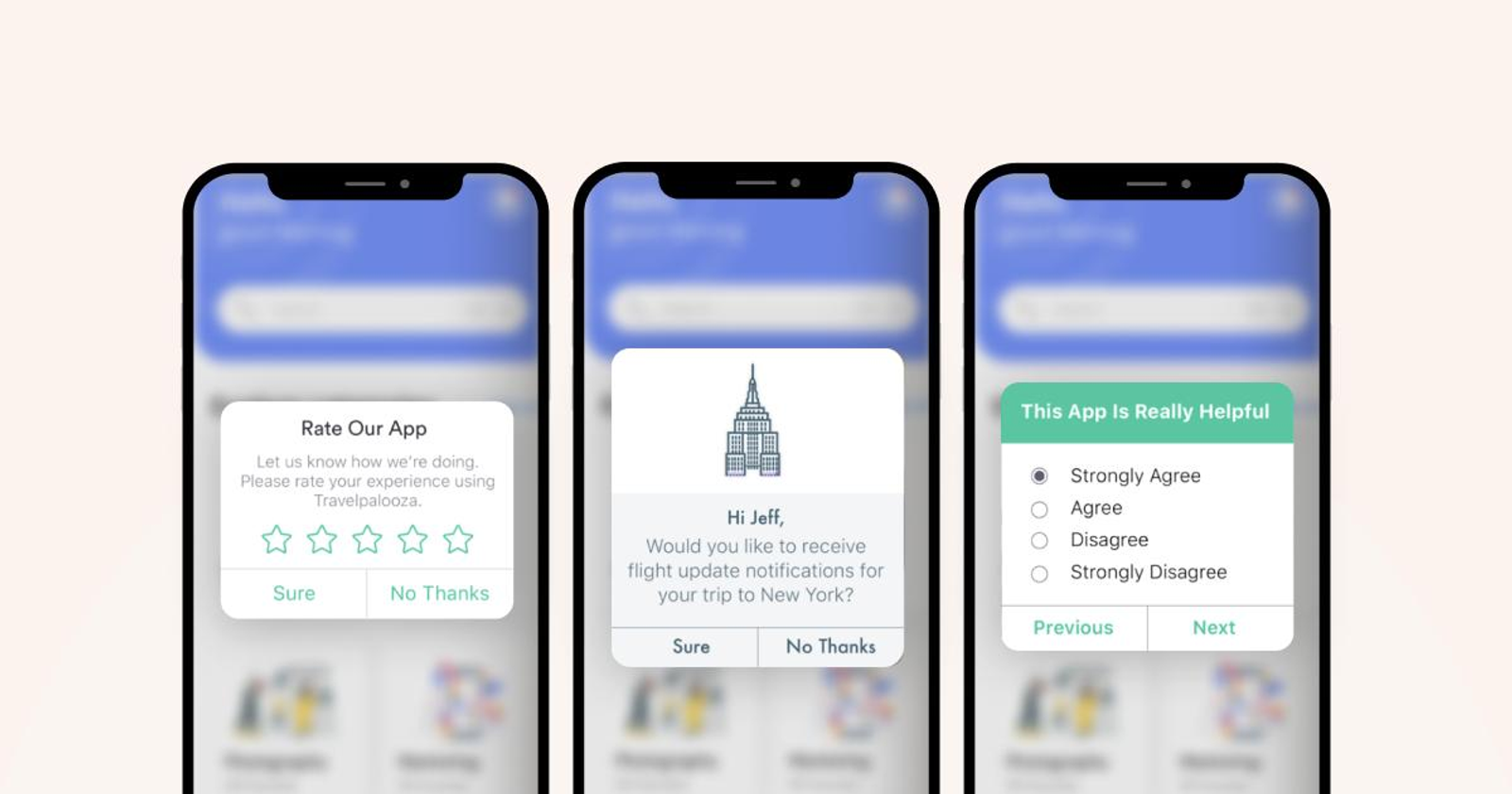 Subtle bottom-anchored mobile app nudge designed to avoid interrupting scrolling.