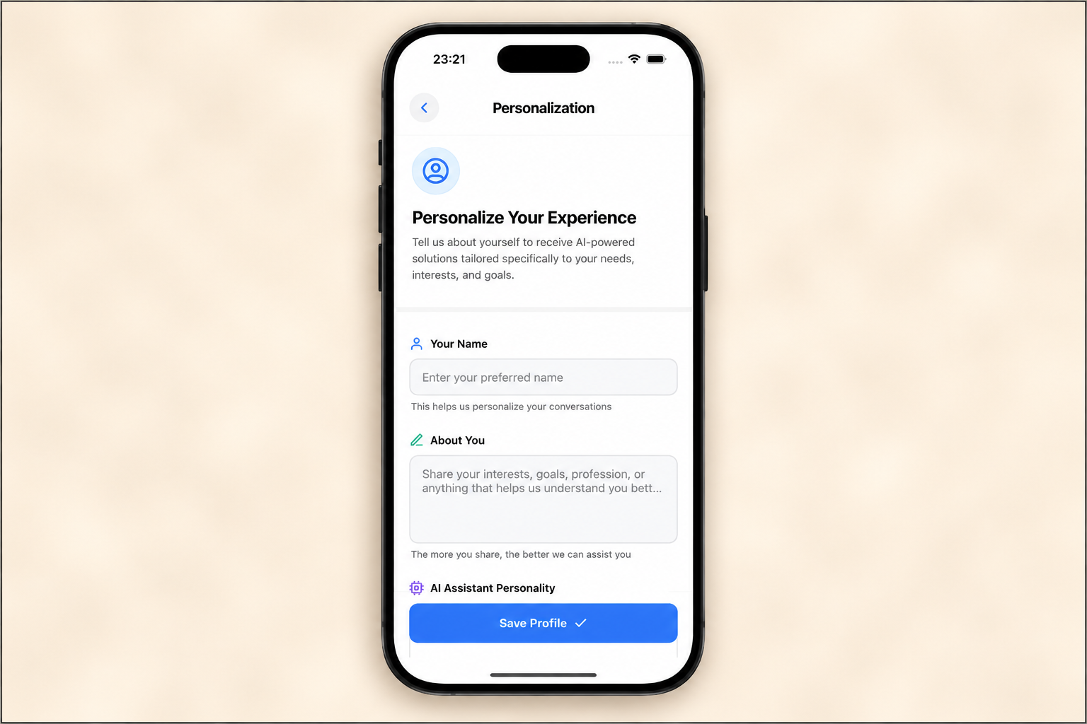 AI-powered personalized onboarding adapting to user behavior in real time.
