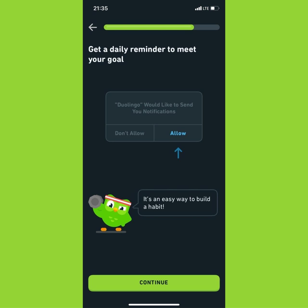 Personalized mobile app message referencing user behavior to increase engagement.