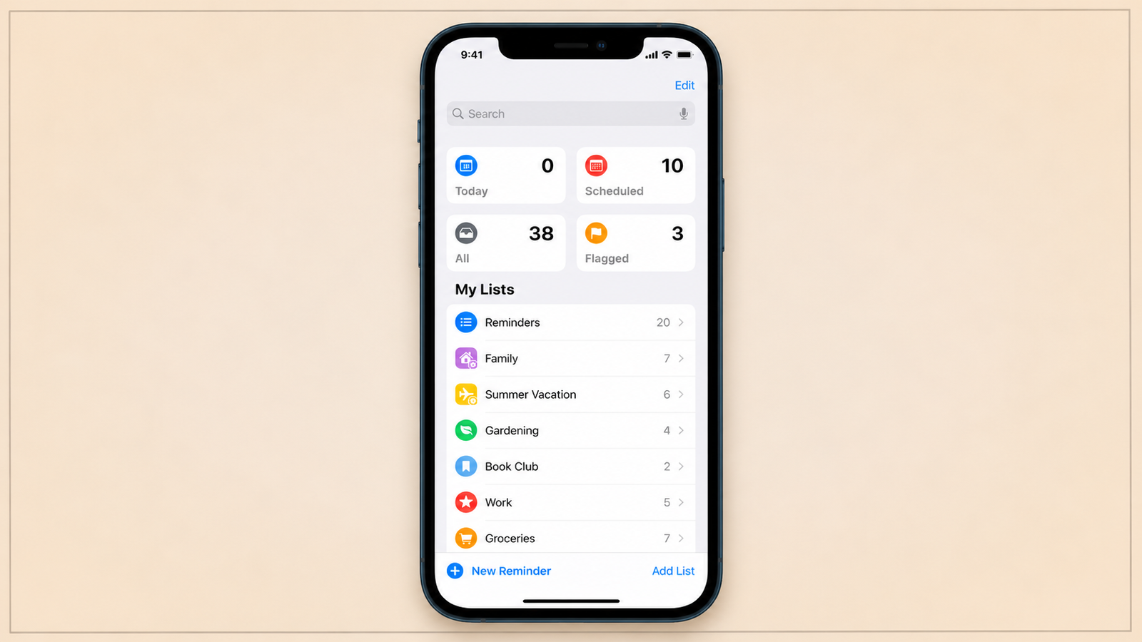 Reminder interface helping users return to an app at the right moment.