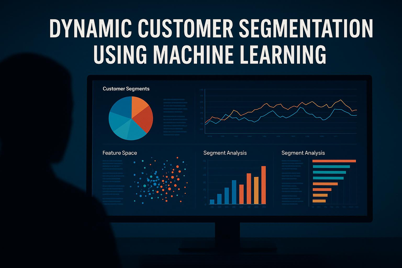 AI customer segmentation visualizing behavioral user clusters for mobile apps