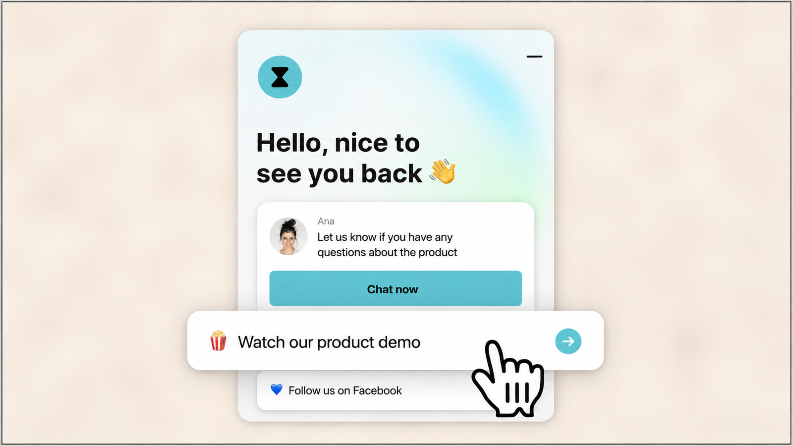 This is where you introduce the idea of a dedicated rendering layer, so the reader should actually see what “rich native in-app UI” looks like.