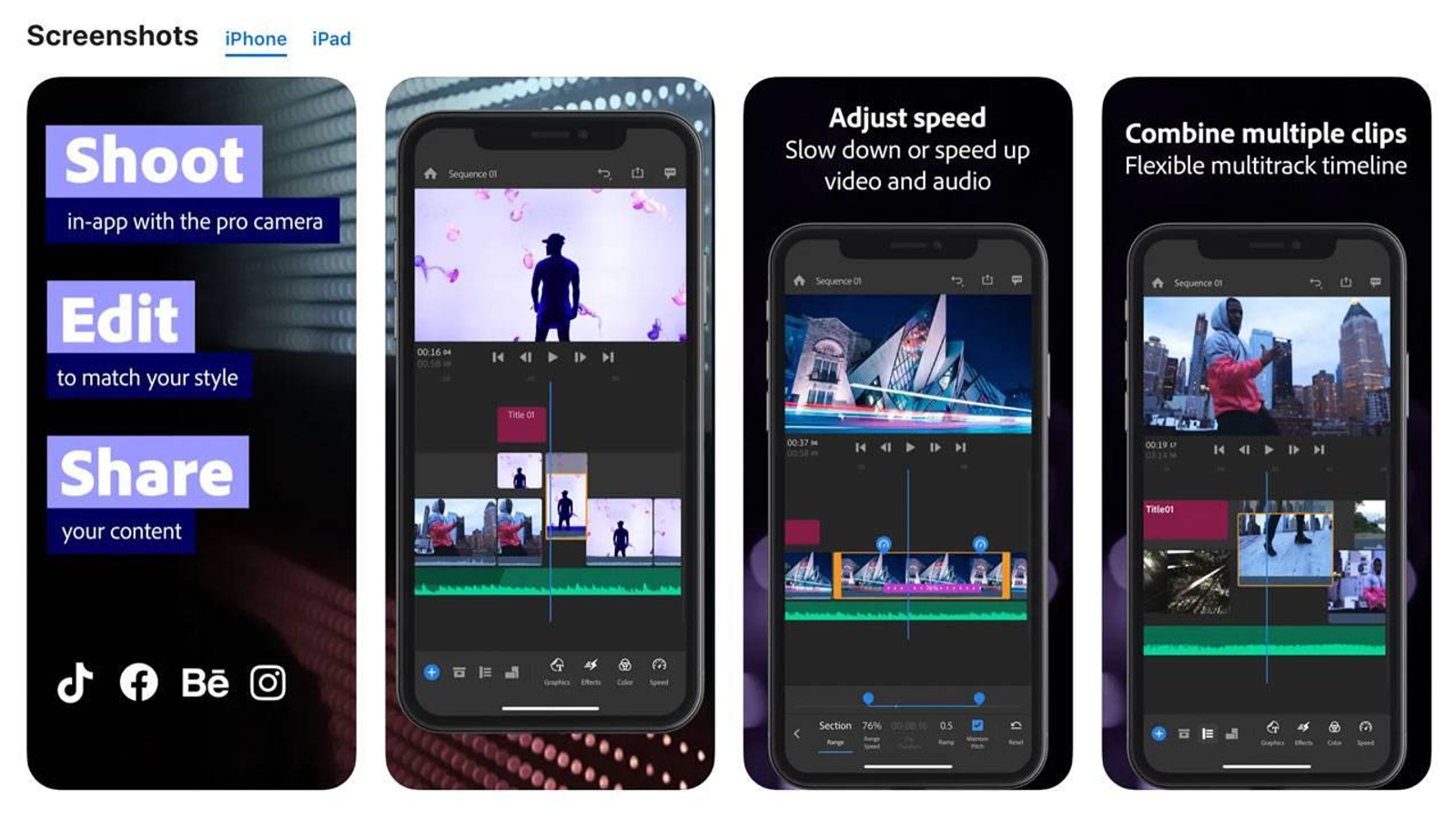 Editing a product tutorial video for a mobile application