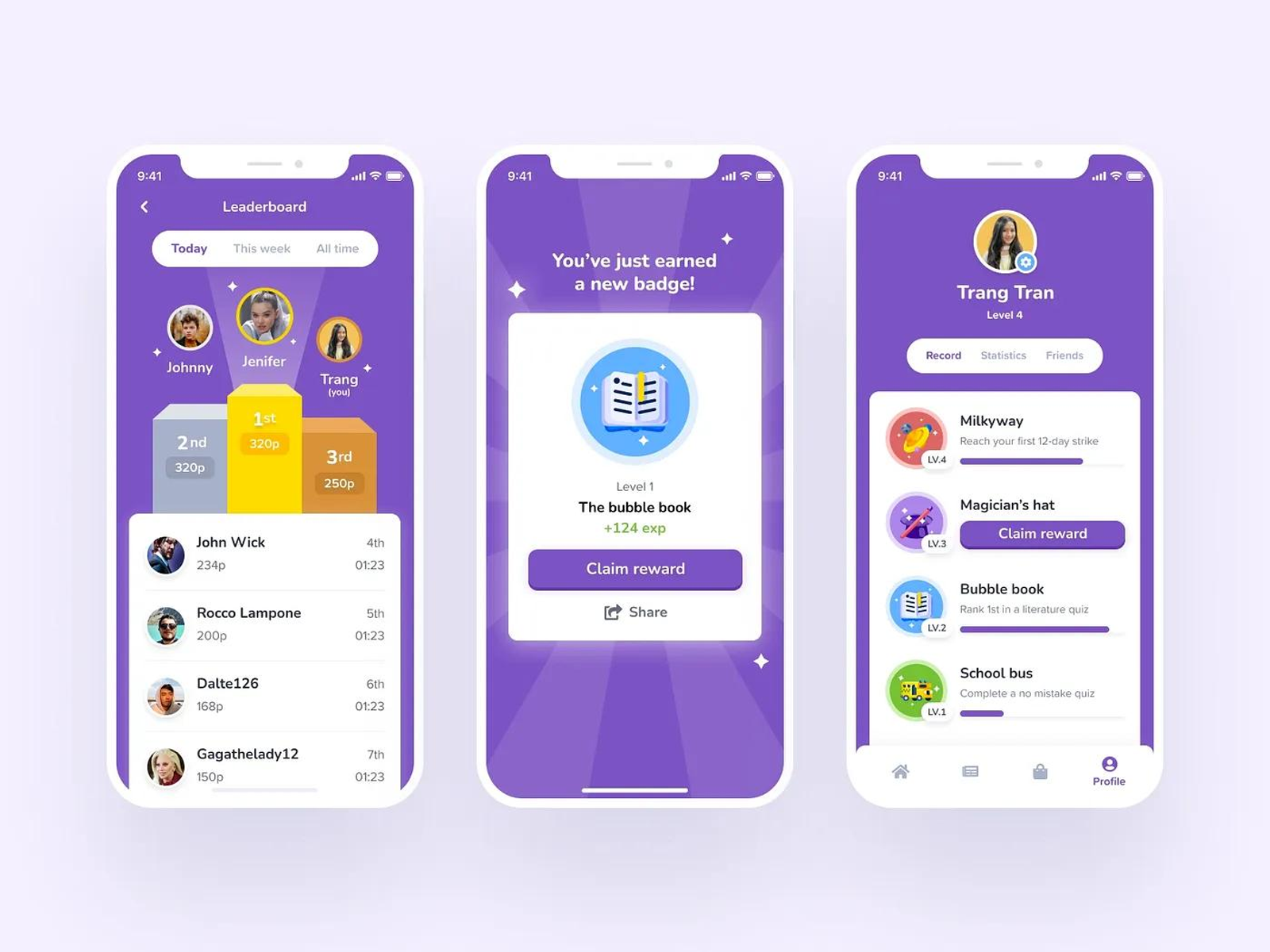 Consumer mobile app engagement with streaks, rewards, and nudges.