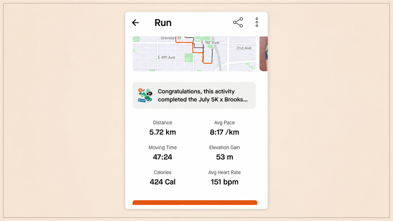 App completion screen highlighting user achievements and progress at the end of a session