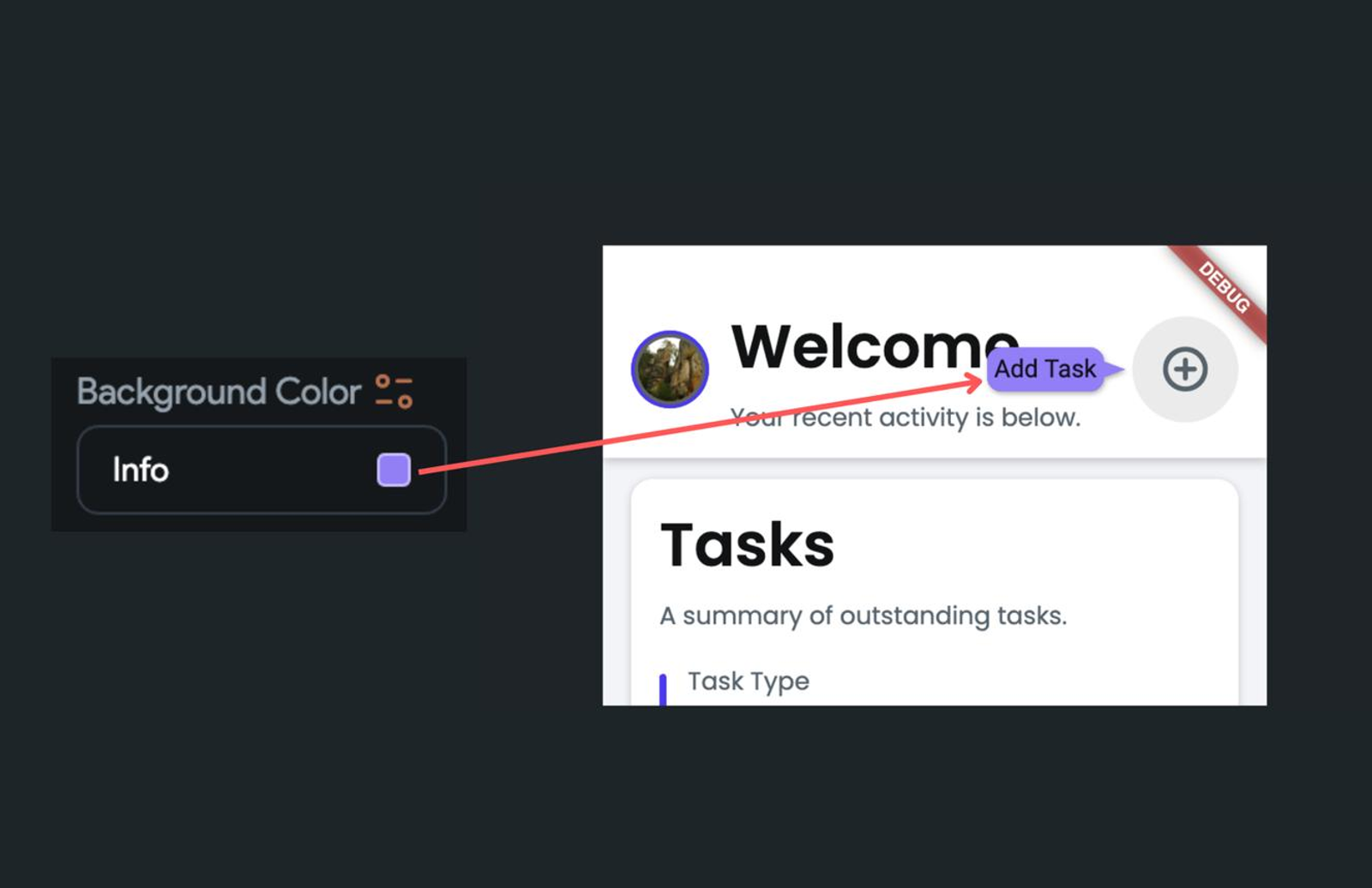 FlutterFlow no-code mobile app builder interface for iOS and Android.