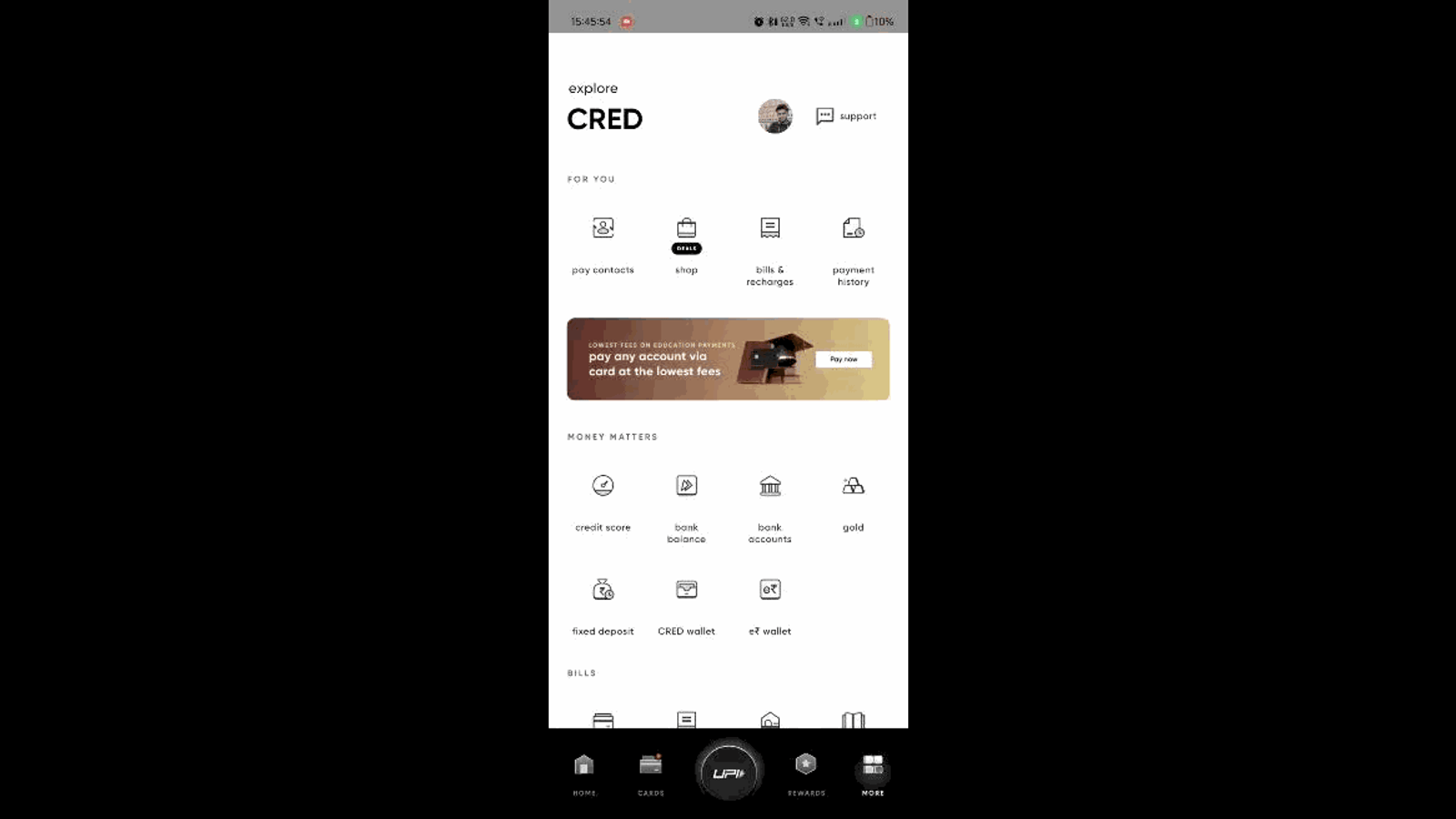 CRED's Explore Page