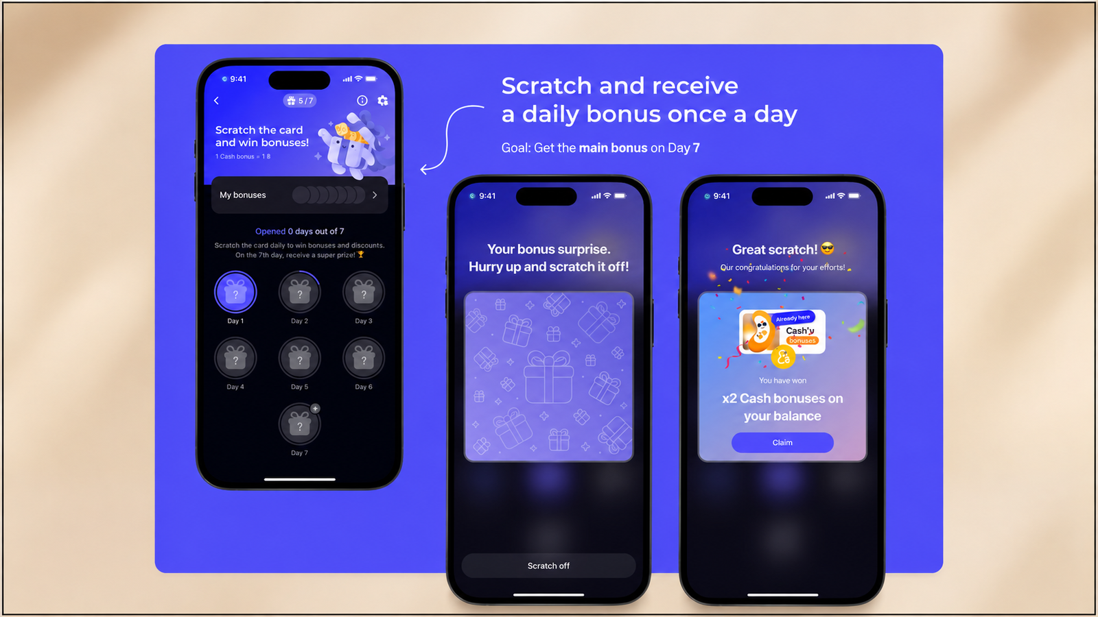 Mobile app spin-the-wheel gamification experience