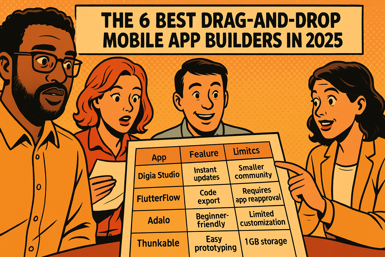 Best Drag-and-Drop Mobile App Builders 2025