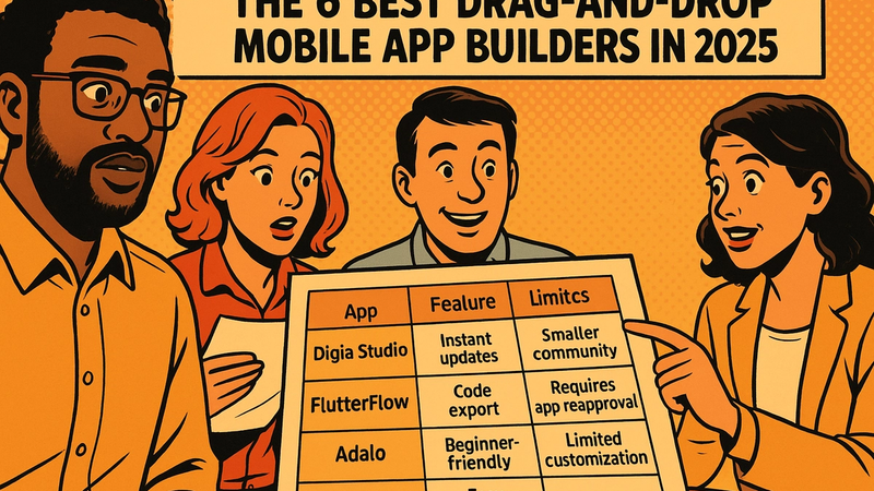 Best Drag-and-Drop Mobile App Builders 2025