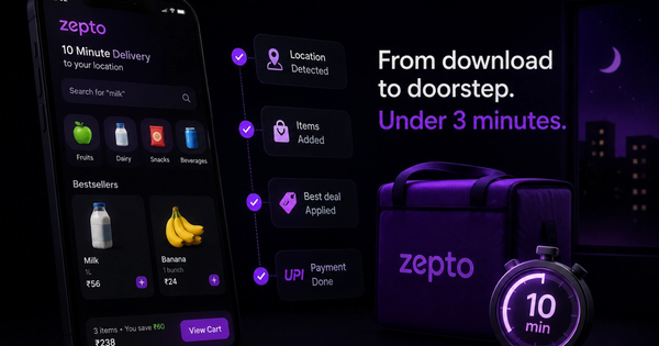 How Zepto's Onboarding Gets Users to Their First Order in Under 3 Minutes