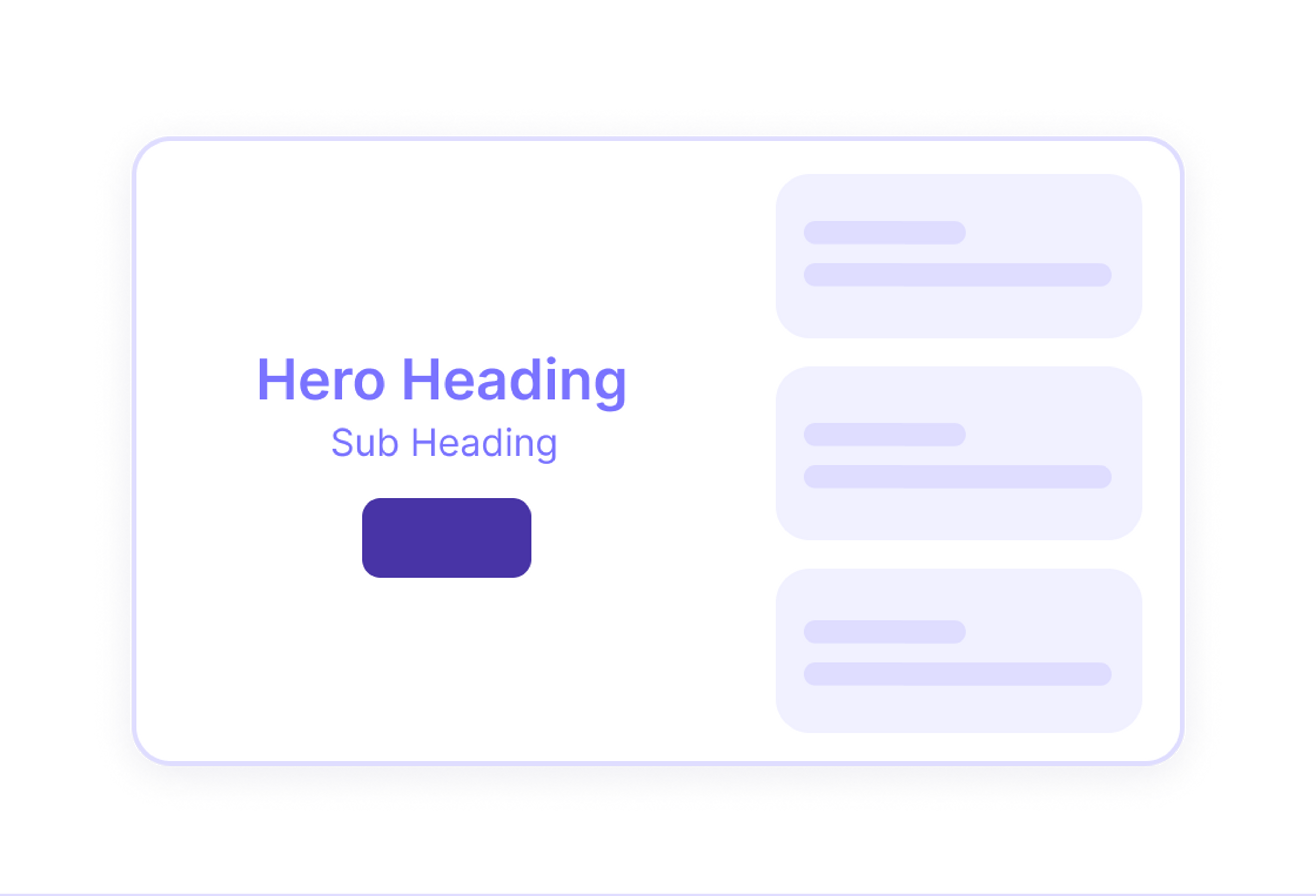 Hero with Sidebar Panels