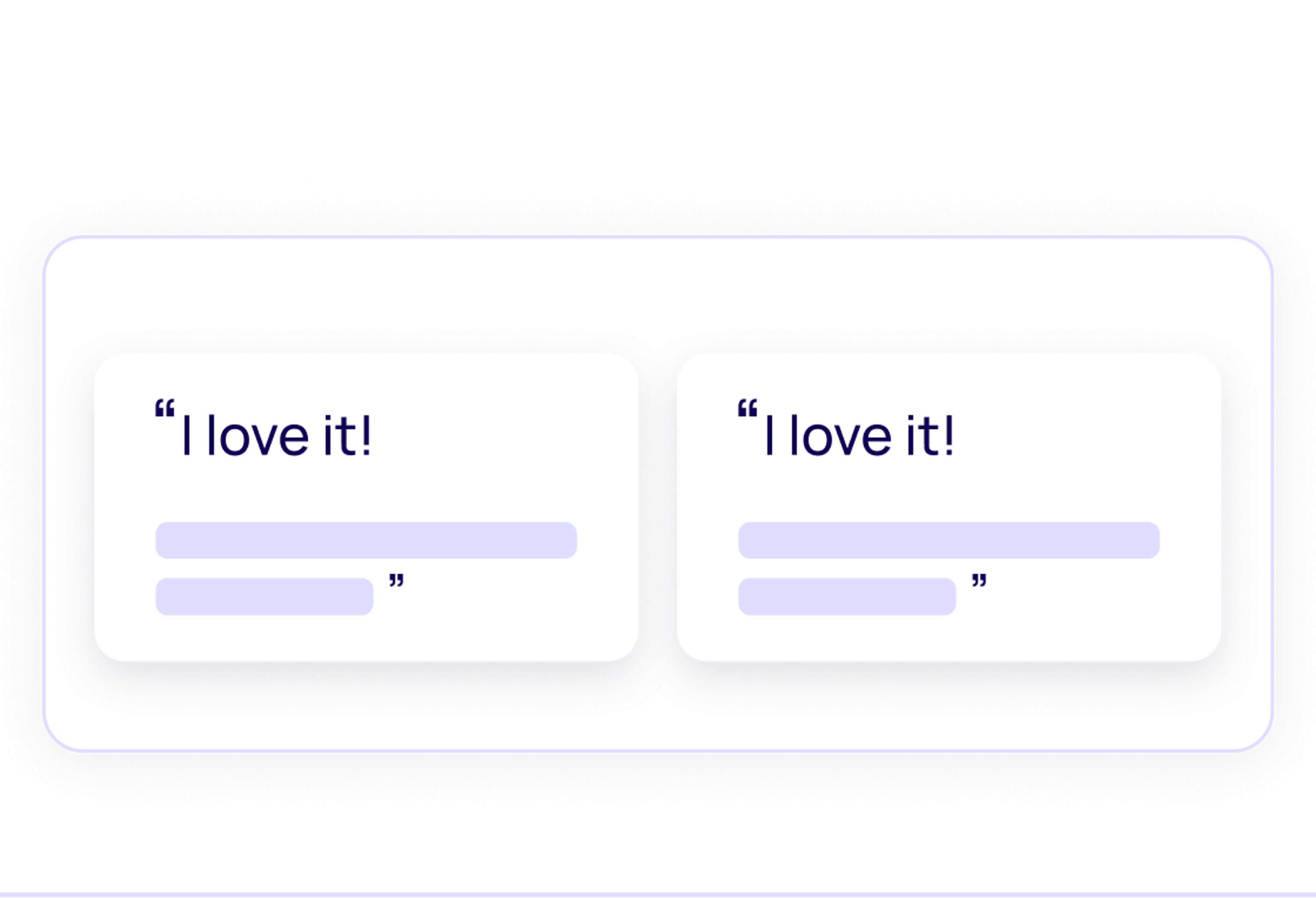Scrollable Testimonial Cards