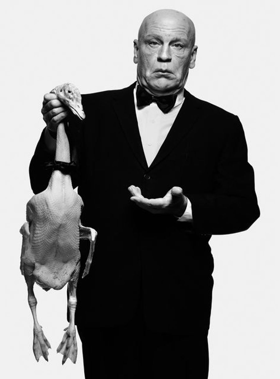 Albert Watson / Alfred Hitchcock With Goose (1973)